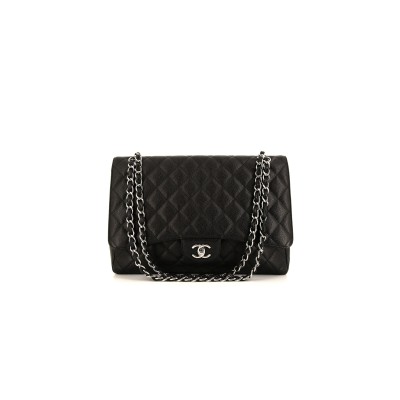 CHANEL MASTER JUMBO CLASSIC CAVIAR EXTRA LARGE DOUBLE FLAP SHOULDER BAG 239627 (33*23*10cm)
